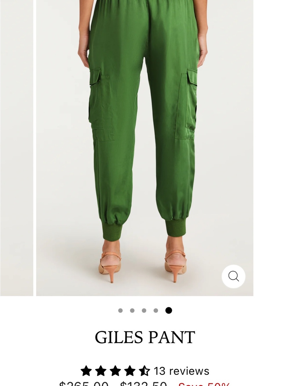 Giles Pant - Green Women's Cargo Jogger